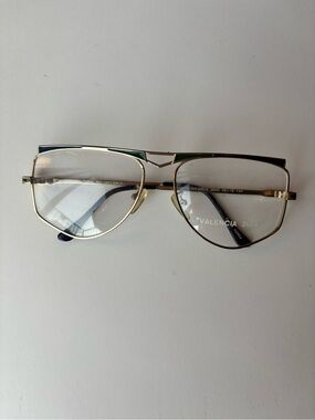 Valencia 2000 Vintage Gold Metal Eyeglass Frames